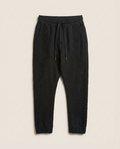 Black Island - Textured Panel Tapered Joggers | Jet Black