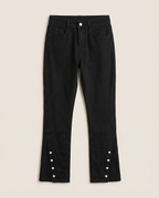 Balenciaga - Snap-Hem Panelled Flared Jeans | Jet Black