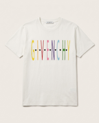 Givenchy - Rainbow Motif Heart Logo T-Shirt - Off-White