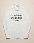 Acne - Studios Stockholm 1996 Logo Print Shirt - White