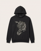 Philipp Plein - 'Platinum Tiger' Crystal Embellished Hoodie - Black