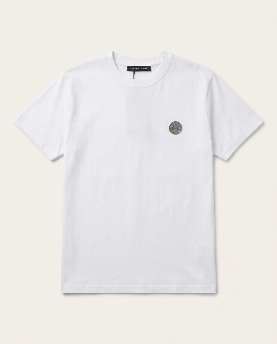 Canada Goose - Arctic Disc Logo Cotton T-Shirt - Bright White