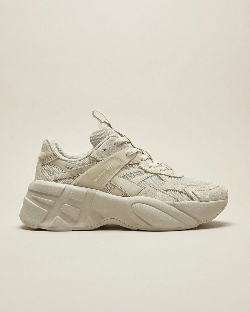 Onitsuka Tiger - Monochrome Chunky Platform Sneakers - Beige/Cream