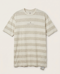 Brunello Cucinelli - Striped Cotton-Linen T-Shirt - Oatmeal & Cream
