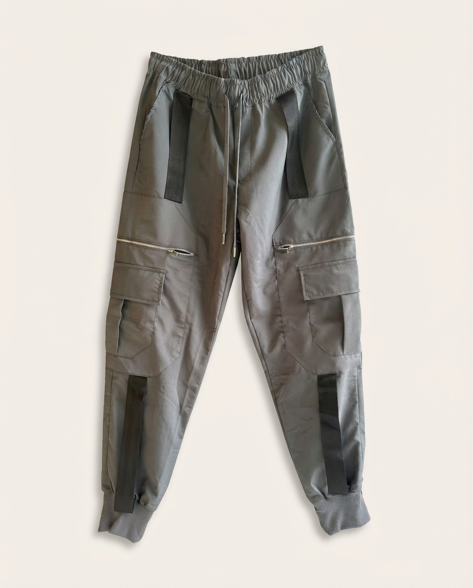 2Y PREMIUM - Techwear Utility Pants with Strap Detail