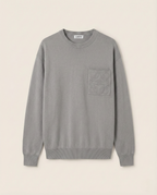 Loewe - Anagram Embroidered Pocket Sweatshirt - Grey