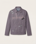 Louis Vuitton - "Artist Tools" Embroidered Canvas Chore Jacket – Dusty Violet