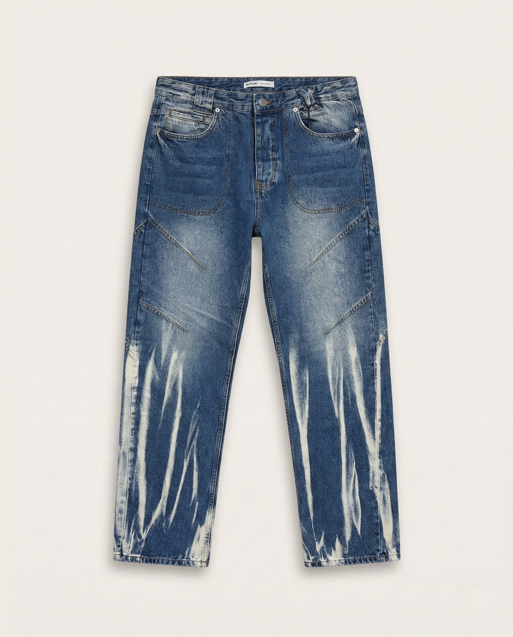 2Y Premium - Abstract Bleach Panel Jeans – Vintage Indigo