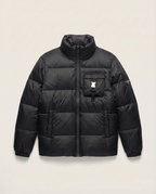 Prada - Re-Nylon Technical Down Jacket with Buckle Detail - Black