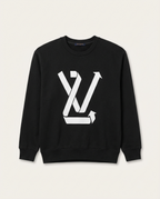 Louis Vuitton LV Arrow Logo Crewneck Sweatshirt - Black