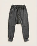 Black Island - Acid Wash Drop-Crotch Utility Joggers – Charcoal