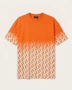Fendi - Ombré FF Monogram T-Shirt - Sunset Orange