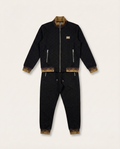Louis Vuitton - Monogram Embossed Technical Tracksuit Set – Black & Gold
