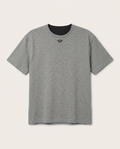 Prada - Enamel Triangle Logo T-Shirt - Heather Charcoal