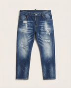 DSQUARED2 - Men’s Slim-Fit Ripped Denim with Paint Splatter Detail