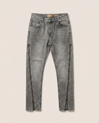 2Y Premium - Extended Side-Zip Jeans | Vintage Acid Grey