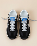 Golden Goose Marathon - Sneakers in Black with Silver Star & Laces