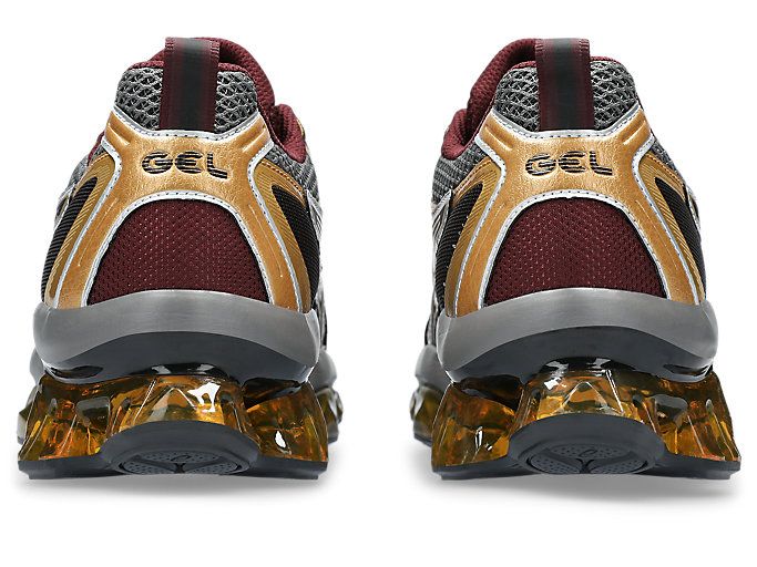 ASICS - Retro Tech Running Shoes - Silver/Gold