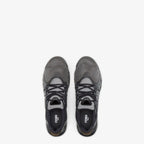 Fendi Flow Sneakers - Dark Grey Mesh & Black Sculpted Logo Cage