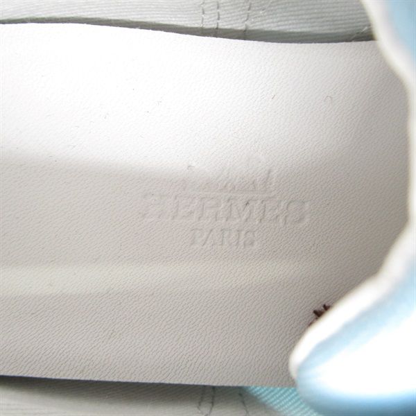 Hermès - "Quicker" Suede & Leather Trainers - Light Blue/Grey