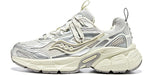 Saucony - Chunky Mesh Sneakers - Metallic Silver/White