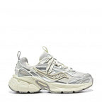 Saucony - Chunky Mesh Sneakers - Metallic Silver/White