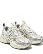 Saucony - Chunky Mesh Sneakers - Metallic Silver/White