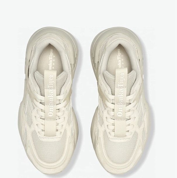 Onitsuka Tiger - Monochrome Chunky Platform Sneakers - Beige/Cream