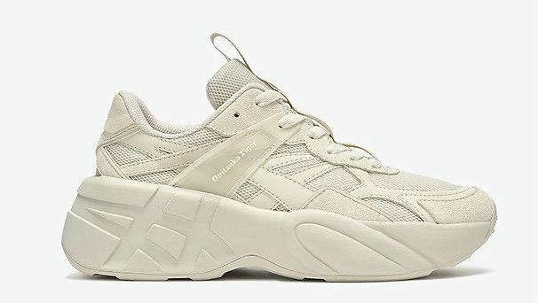 Onitsuka Tiger - Monochrome Chunky Platform Sneakers - Beige/Cream