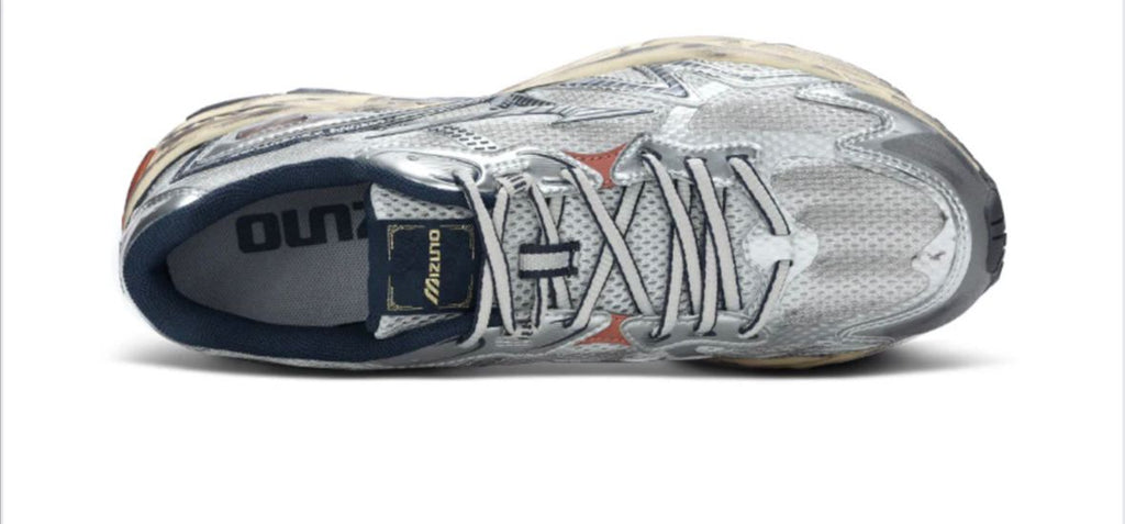 Mizuno - Wave Rider 10 Premium - Silver Metallic & Navy
