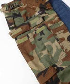 Balenciaga - Hybrid Camouflage & Denim Cargo Jeans