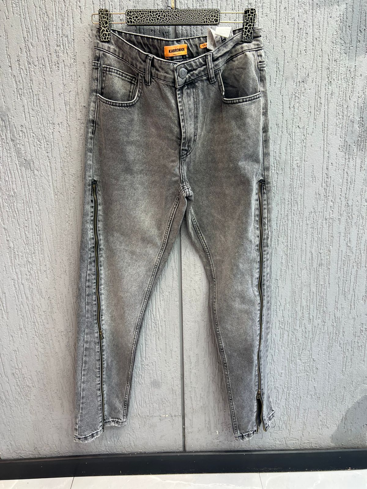 2Y Premium - Extended Side-Zip Jeans | Vintage Acid Grey