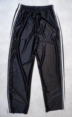 Balenciaga - BB Logo Side-Stripe Track Pants | Satin Black
