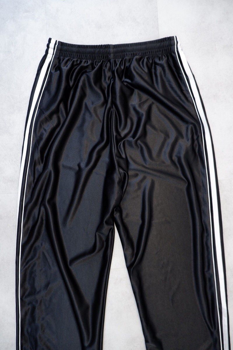 Balenciaga - BB Logo Side-Stripe Track Pants | Satin Black