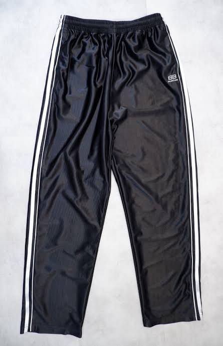 Balenciaga - BB Logo Side-Stripe Track Pants | Satin Black
