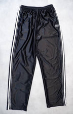 Balenciaga - BB Logo Side-Stripe Track Pants | Satin Black