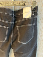 2Y Premium - Contrast Stitch Panelled Jeans | Jet Black