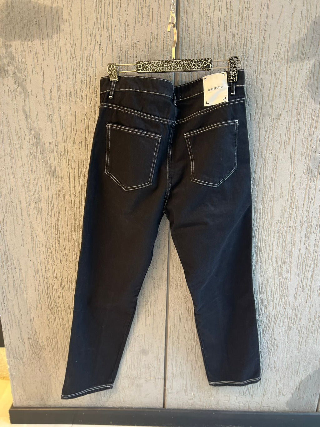 2Y Premium - Contrast Stitch Panelled Jeans | Jet Black
