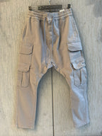 2Y Premium - Drop-Crotch Utility Cargo Pants | Stone Beige