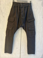 2Y Premium - Drop-Crotch Multi-Pocket Cargo Pants | Jet Black