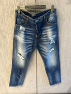 DSQUARED2 - Men’s Slim-Fit Ripped Denim with Paint Splatter Detail