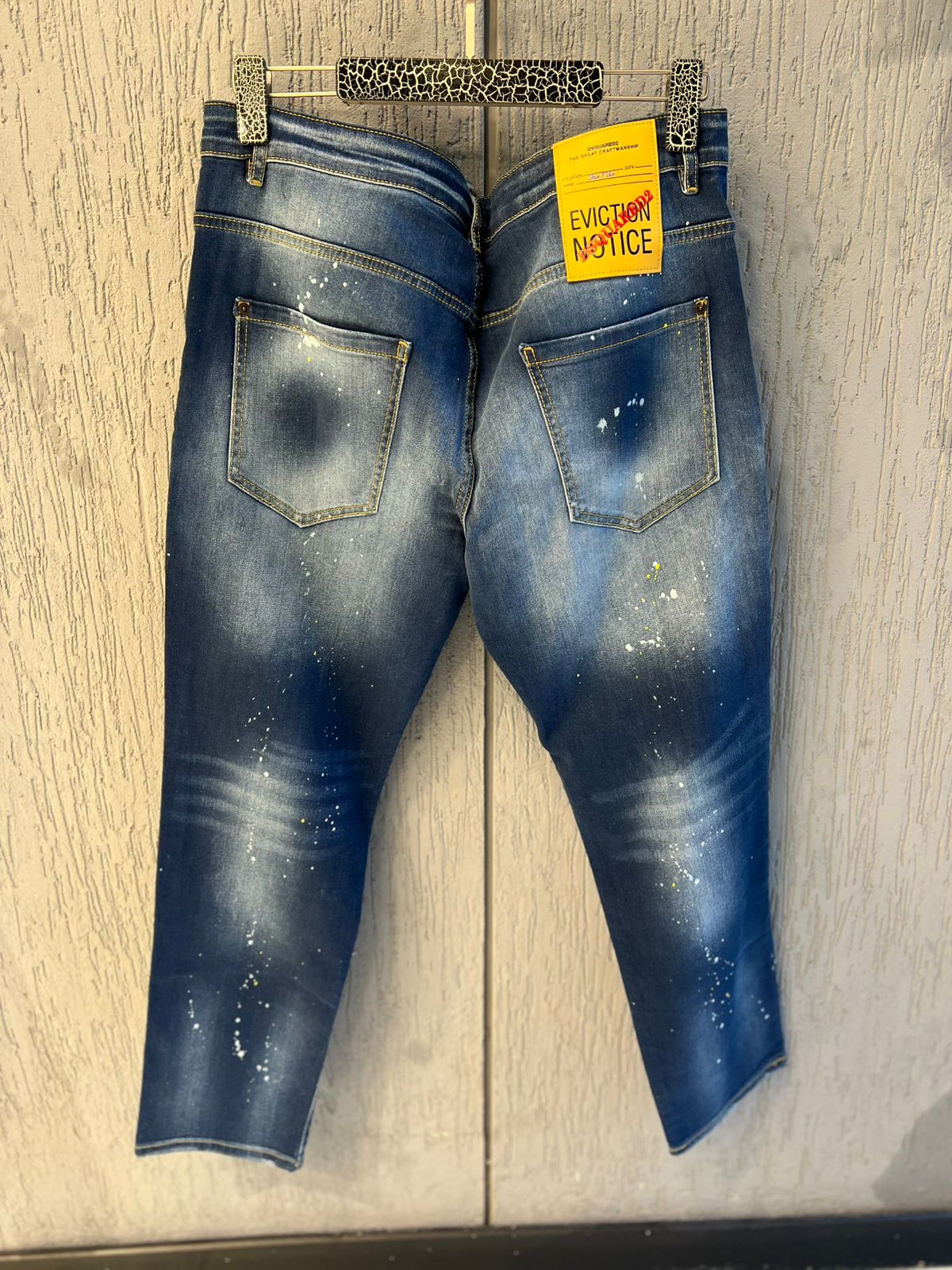 DSQUARED2 - Men’s Slim-Fit Ripped Denim with Paint Splatter Detail