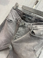 2Y Premium - Distressed Skinny Jeans | Vintage Charcoal Wash