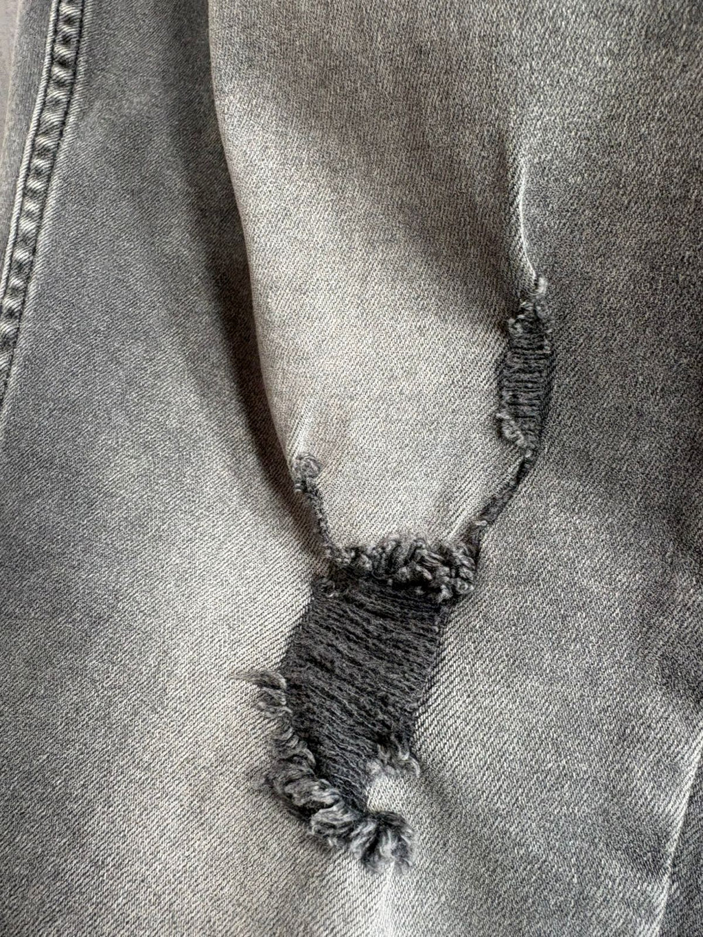 2Y Premium - Distressed Skinny Jeans | Vintage Charcoal Wash