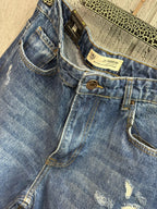 2Y Premium - Distressed Urban Tapered Jeans – Vintage Medium Blue