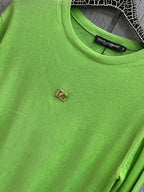 Dolce & Gabbana - Fine Knit Crewneck Sweater – Vibrant Lime