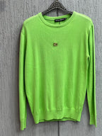 Dolce & Gabbana - Fine Knit Crewneck Sweater – Vibrant Lime