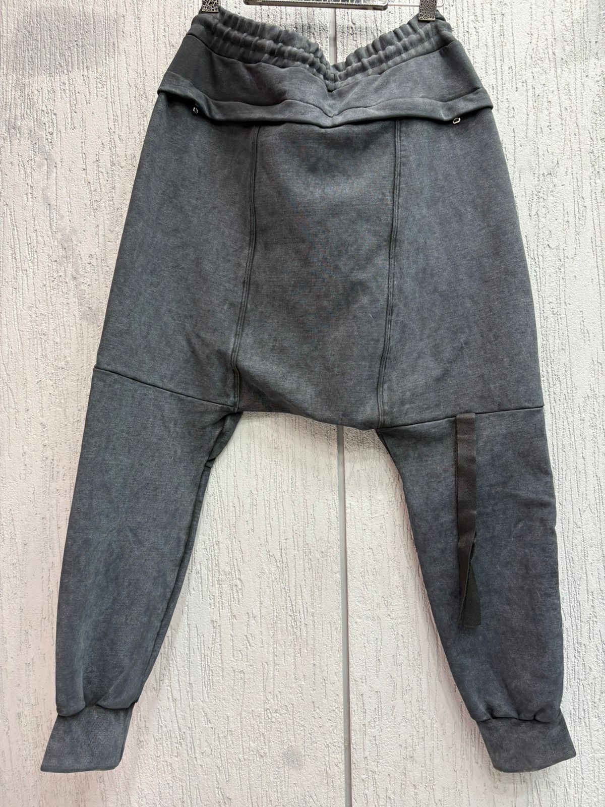 Black Island - Acid Wash Drop-Crotch Utility Joggers – Charcoal