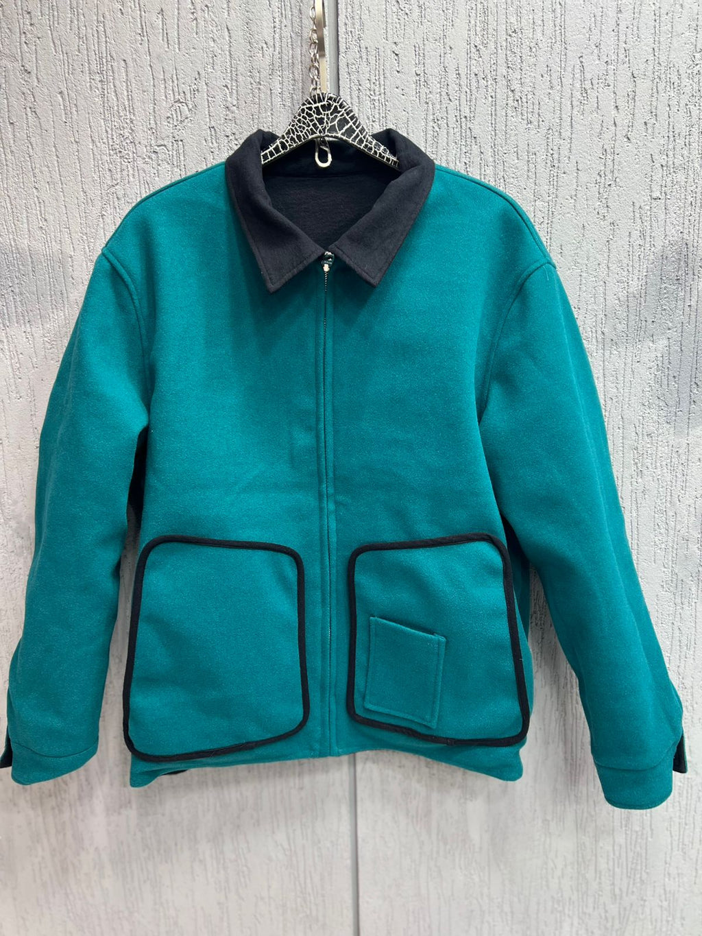 Gucci - Reversible Wool Blouson Jacket - Black / Emerald Green