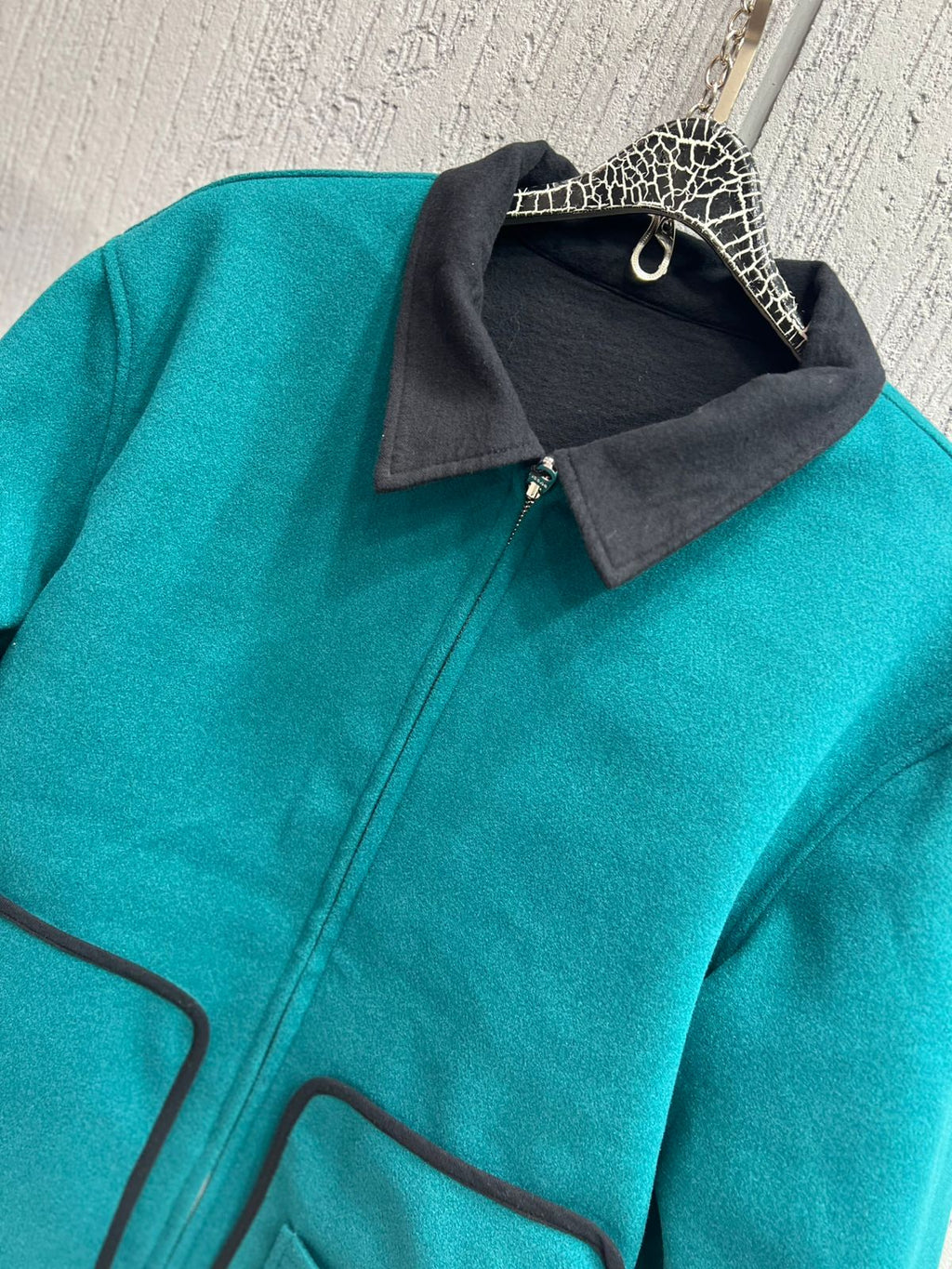 Gucci - Reversible Wool Blouson Jacket - Black / Emerald Green